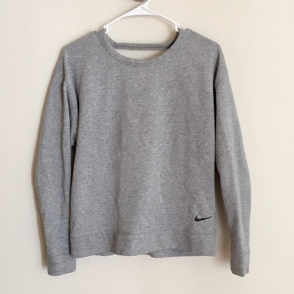 Nike open-back grey sweatshirt